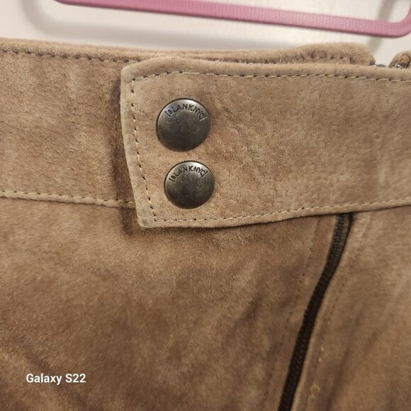 Blank NYC Leather Mini Skirt. NWT. Size 31/12. Host Pick. - Picture 2 of 9